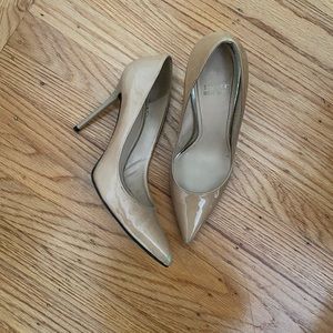 Stuart Weitzman stiletto patent leather pumps
